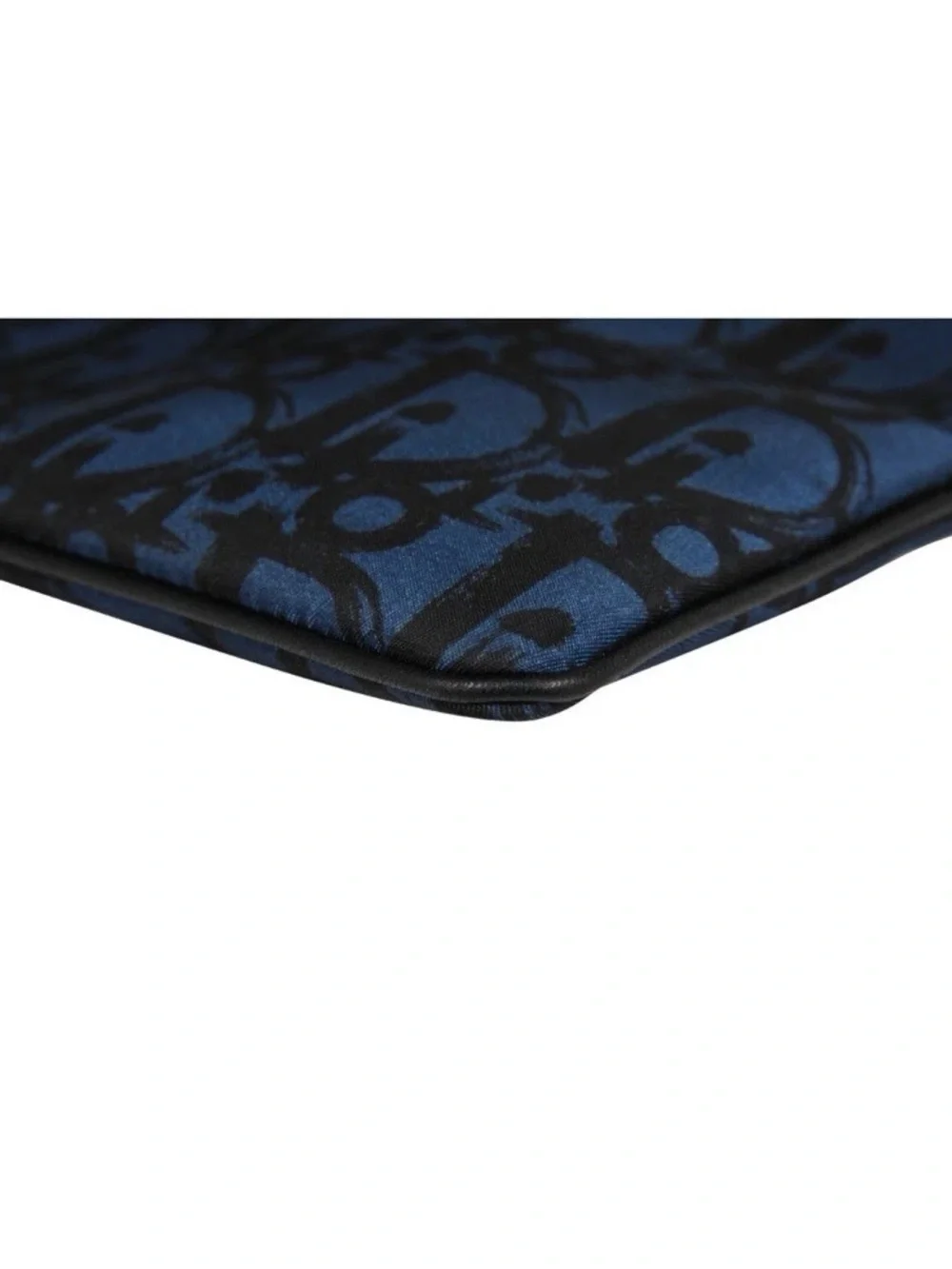 Dior Oblique Logo Pouch Blue /Black - Picture 6 of 9